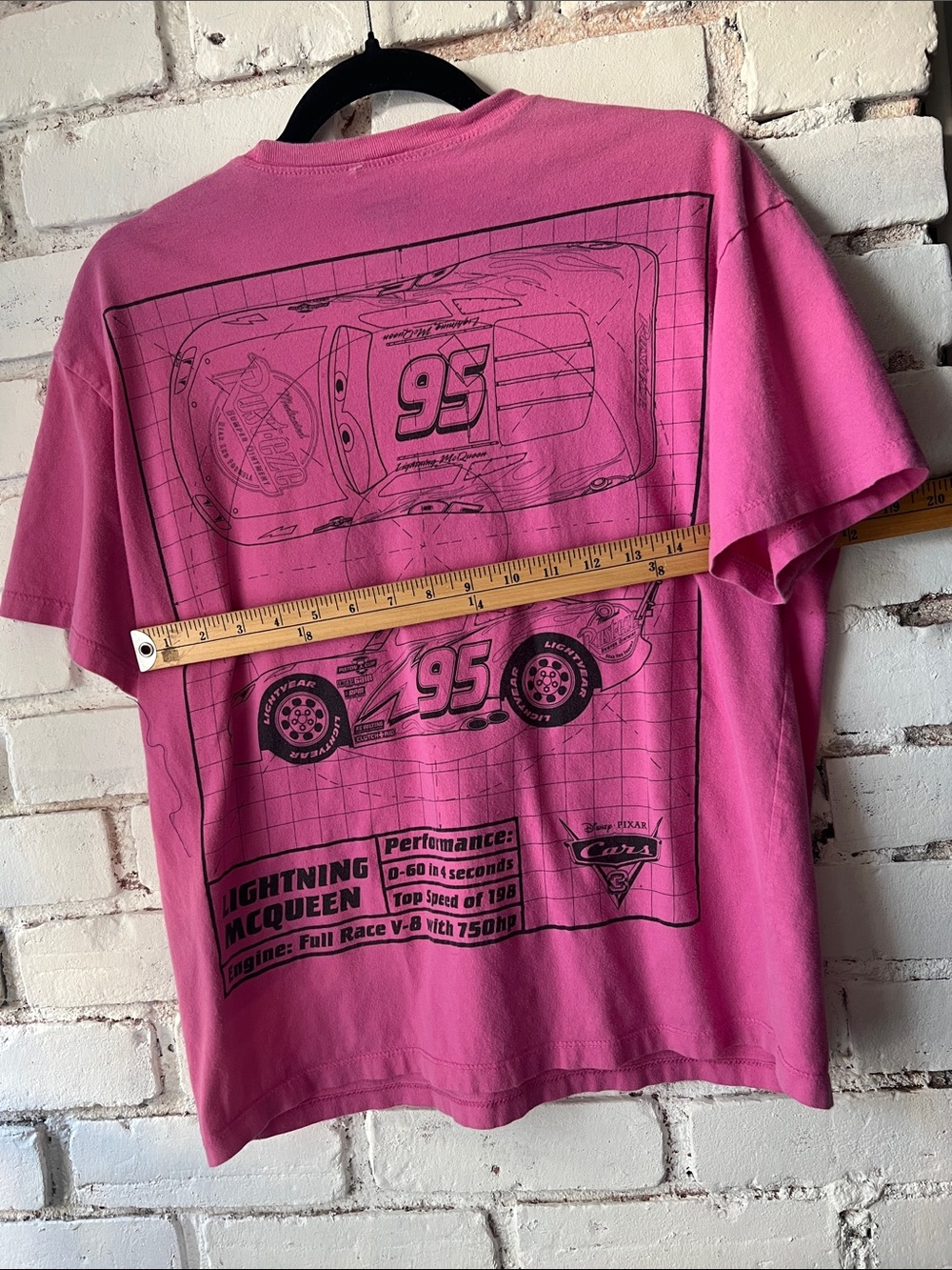 Disney Pixar CARS Pink Short-Sleeve Graphic Tee for Women and kids - Picture 6 of 6